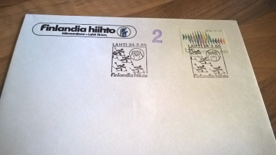 Kuori Finlandia hiihto 1985 erikoisleimalla