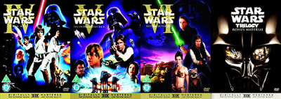 Star Wars 4-6, alkup teatteriversiot 1977-83 +Bonus. 7DVD