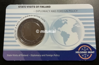 Suomi 2 € 2025 juhlaraha Diplomatia COINCARD (eng)