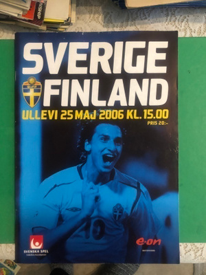 Otteluohjelma: Ruotsi-Suomi. 2006. Zlatan ym..