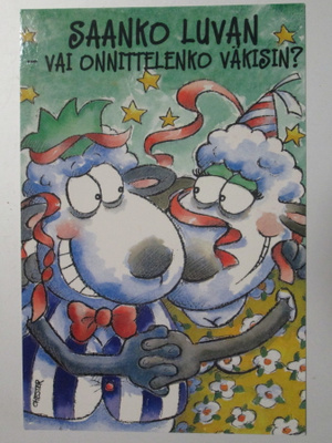 KULKEMATON SAANKO LUVAN VAI ONNITTELENKO VÄKISIN