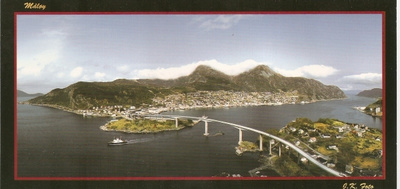 Norja : MÅLÖY - Vågsöy kommune. koko 21,5x10,5cm