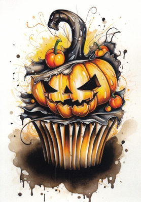 Halloween kuppikakku