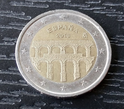 ESPANJA SEGOVIA 2016 juhlaraha 2€ erikoiskolikko
