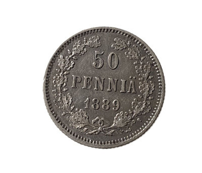 50 penniä 1889 - hyväkuntoinen!