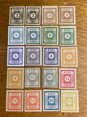 SAKSA 1945-1946 NEUVOSTOLIITTO SEKTORI MERKIT**