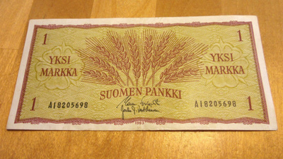 Yhden markan seteli v. 1963