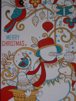 Lumiukko ja kaverit toivottavat Merry Christmas