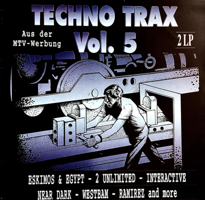 V/A: TECHNO TRAX Vol. 5. Tuplavinyyli 2 LP