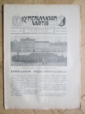 KYMENLAAKSON VARTIO NO 6-7 1923 SUOJELUSKUNTALEHTI