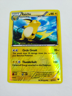 Raichu - 43/146 - Pokemon XY Base Set Reverse Holo Rare