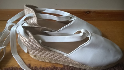Valkoiset platform Espadrillokset / Espadrillot - koko 34