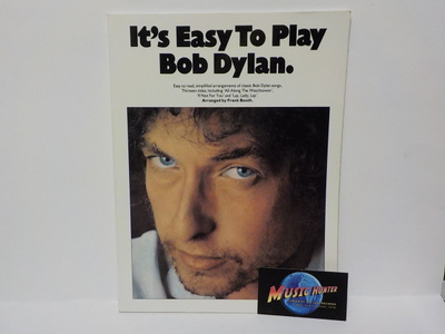 IT'S EASY TO PLAY BOB DYLAN NUOTTIKIRJA