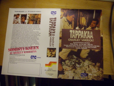 Vhs kansipaperi Fix - TAPPAKAA CHARLEY VARRICK!