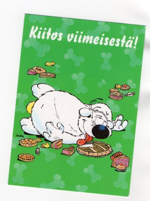 "°KIITOS VIIMEISESTÄ!°" -KORTTI /Cubitus De Dupa