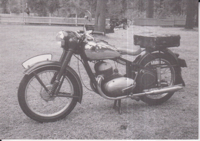 Moottoripyörä , Jawa Typ 18, 350cc, 1953 e84