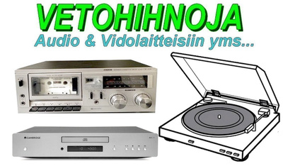 Vetohihna LP-soitin, Dekki, CD-soitin jne...