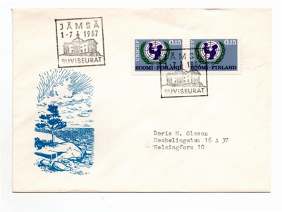 Jämsä: suviseurat (erikoisleima 1.7.1967)
