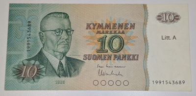 10 Markkaa 1980 Litt. A korvaava 1991543689