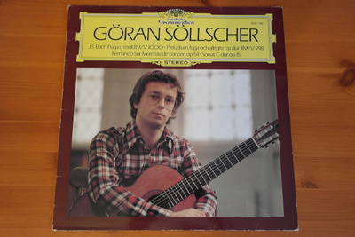 Göran Söllscher:J.S.Bach & Fernando Sor LP.