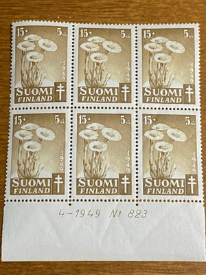 TUB 1949 15MK+5MK NUMERO KUUSILO**