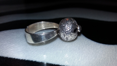 E.GRANIT Design Jewellery hopea sormus 916H O7