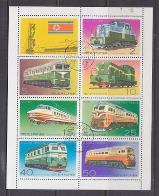 Pohjois-Korea pienoisarkki  1976 Vetureita