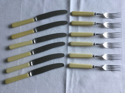 Fiskars aterimet | haarukat + veitset | vanhat