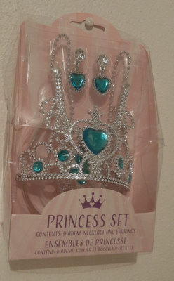 Lasten korusetti uusi prinsessakoruja tiara korvakorut