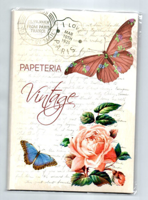 °°RUUSU...VINTAGE°° -KIRJEPAPERIT & KUORET SETTI /(UUSI)
