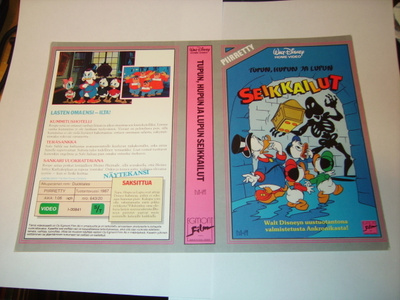 Vhs kansipaperi Fix -  TUPUN, HUPUN JA LUPUN SEIKKAILUT