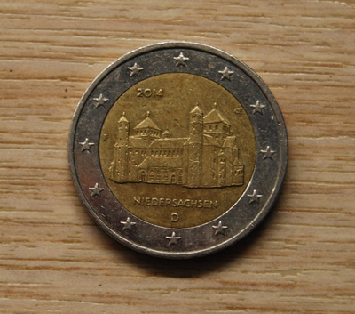 2 Euro Saksa 2014 Mikaelinkirkko