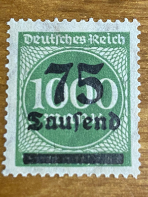 SAKSA REICH 1923 INFLAATIO MERKKI Mi288**