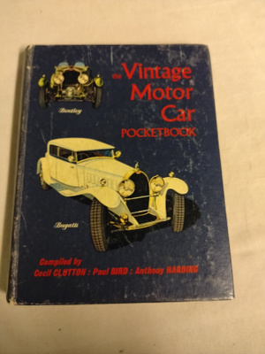 vintage motor car pocketbook