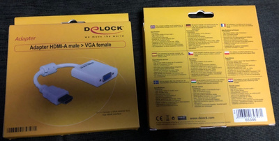 Delock HDMI - VGA adapteri - UUSI