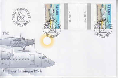 Åland FDC  LaPe 159 välilöparilla