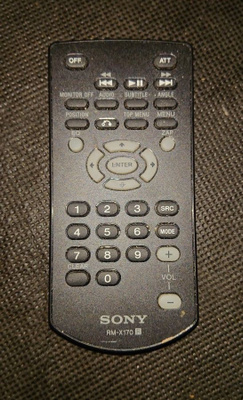 Sony RM-X170 autosoittimen Kaukosäädin