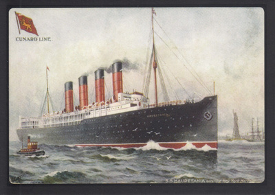 RMS Mauretania 1907 (postikortti)