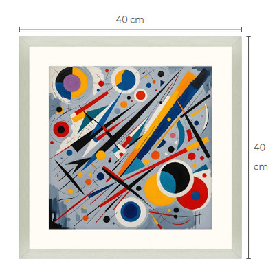 Uusi uniikki abstrakti art print taulu 40 cm x 40 cm