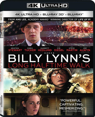 Billy Lynn's Long Halftime Walk 4K UHD + 3D Blu-ray