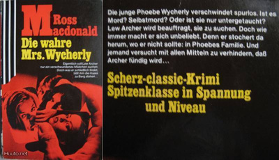 Ross Macdonald: Die wahre Mrs. Wycherly (Saksan kielinen)
