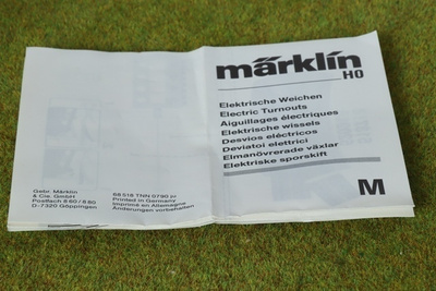 #A13 Märklin M sähkövaihteiden ohjevihkonen