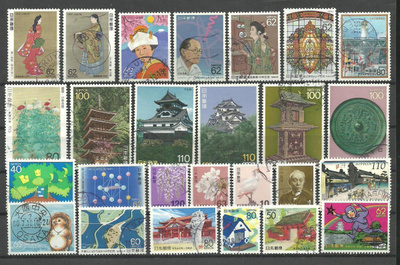 JAPANI levyllinen uudempia merkkejä - 26 erilaista