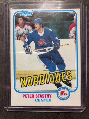 1981-82 Topps Peter Stastny Rookie Quebec Nordiques #39