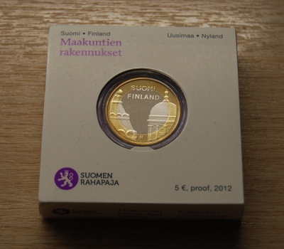 Suomi 2012 PROOF 5 euro Uusimaa