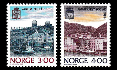 Norja 1015-6 ** Vardo ja Hammerfest 200v (1989)