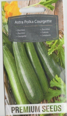 Kesäkurpitsan siemenet Astra Polka Courgette #