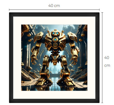 Uusi uniikki Sci-Fi Science Fiction print 40 cm x 40 cm
