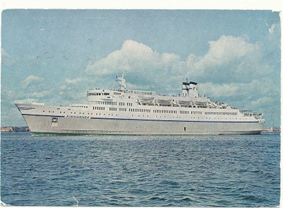 Laivakortti FINNHANSA - laivaleimat 1969