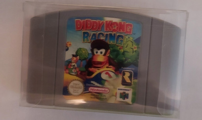 * Diddy Kong Racing N64 PAL+ Uusi Suojakotelo Lue Kuvaus